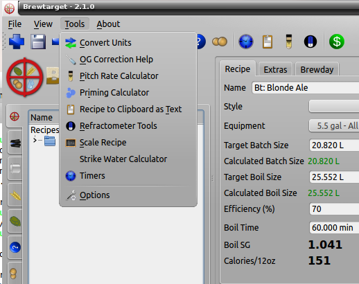 Click Tools and select Options